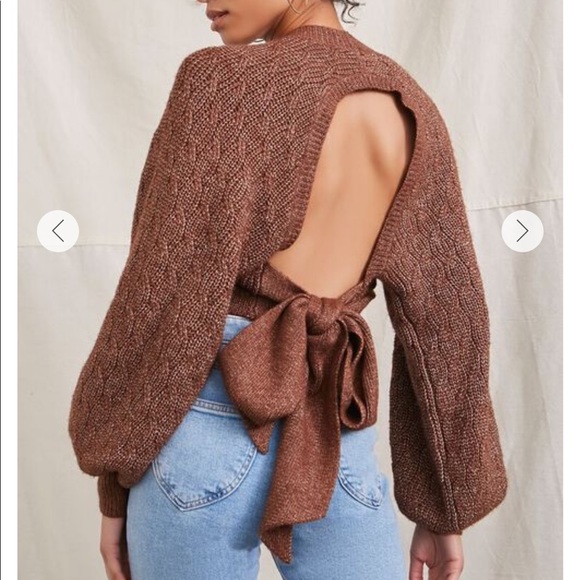 Forever 21 Sweaters - NWOT FOREVER 21 KNIT SWEATER (BROWN)